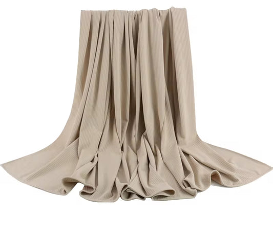 Ribbed Jersey - Tan