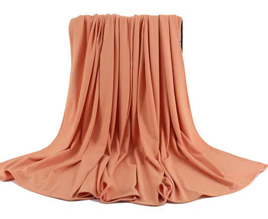 Ribbed Jersey - Pink Sand